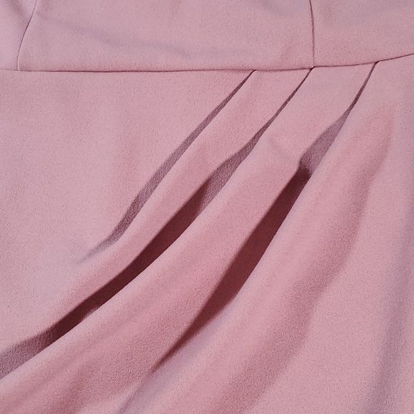 NWT NEW Lulu's Faux Wrap Forever Your Girl Mauve Pink Bodycon Dress Size Large - Picture 6 of 8